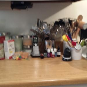Kitchen counter after